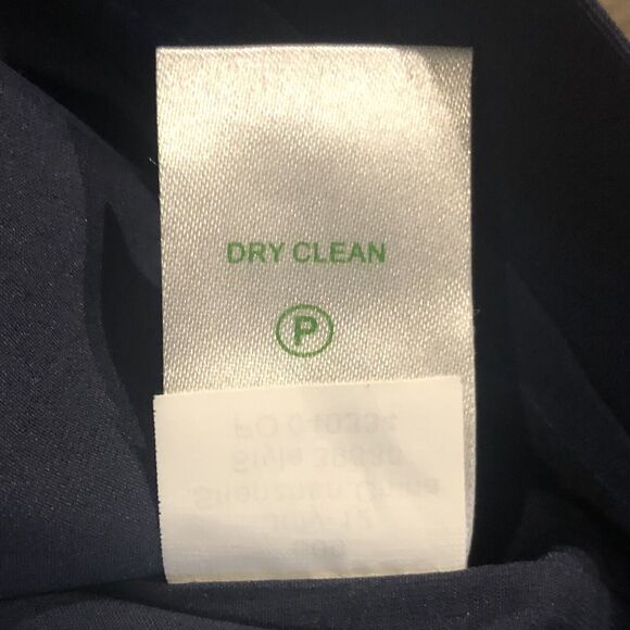 Lilly Pulitzer Dress 0 Blue Multicolor Lipstick Asymmetrical Short Sleeve Lined - Picture 9 of 11